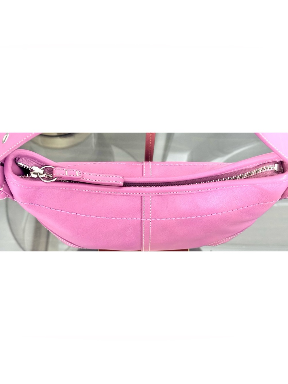 Vintage COACH Soho 9541 Fuchsia Pink Leather Hobo Bag… - Gem